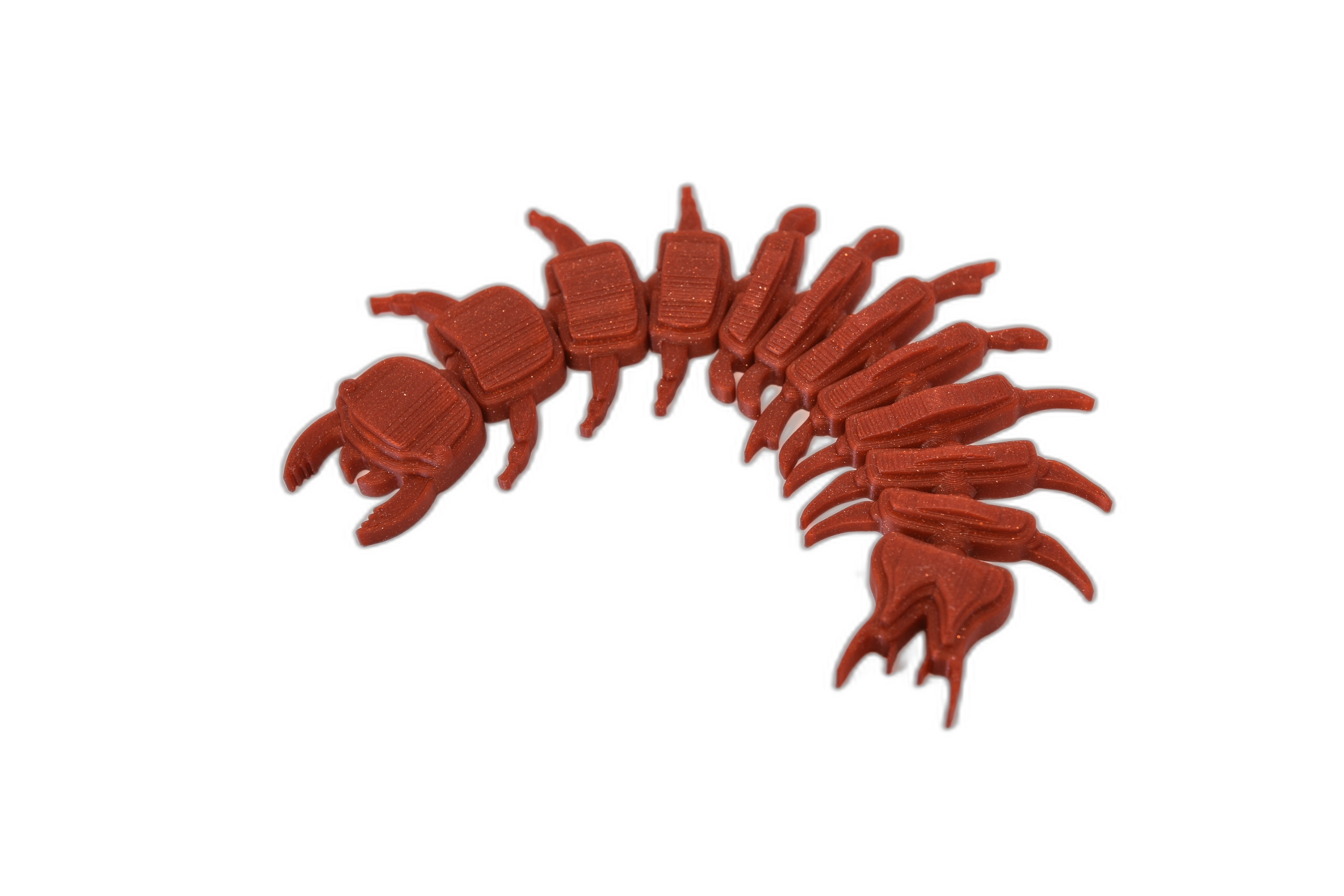 Miriapod articulat – jucărie flexibilă 3D