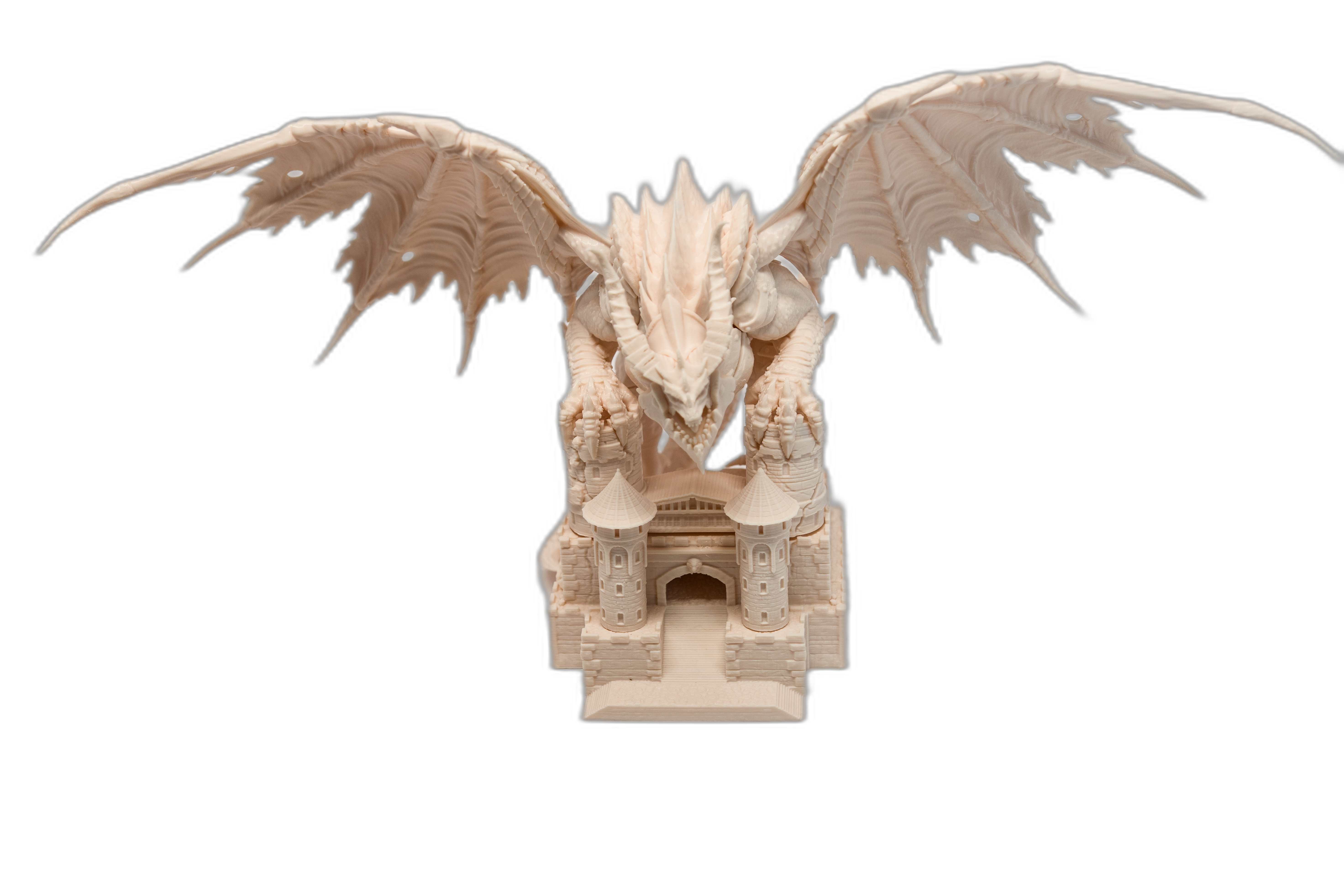 Dragon cucerind cetate – figurină fantasy printată 3D