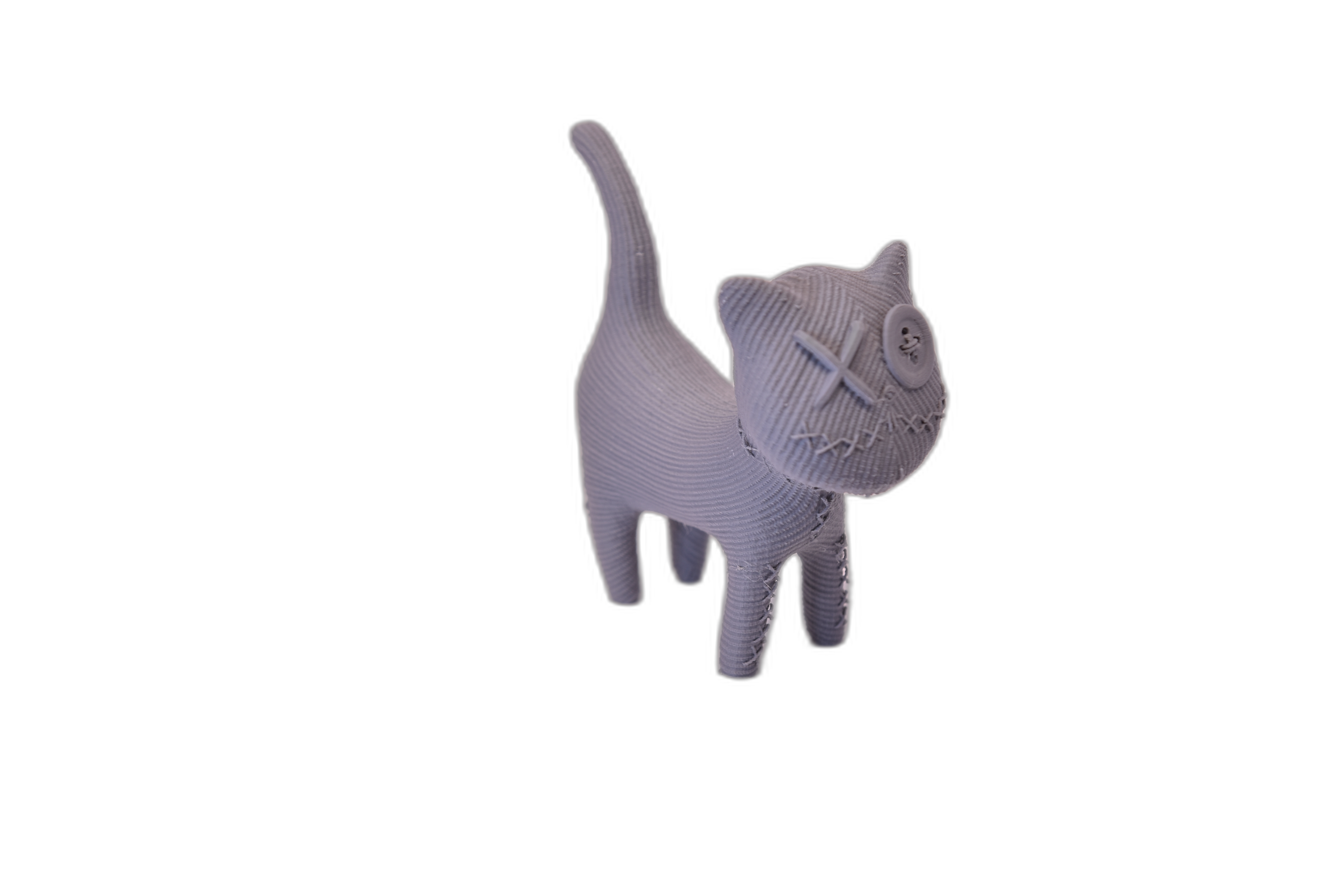 Pisică Voodoo – Figurină decorativă 3D cu nasturi
