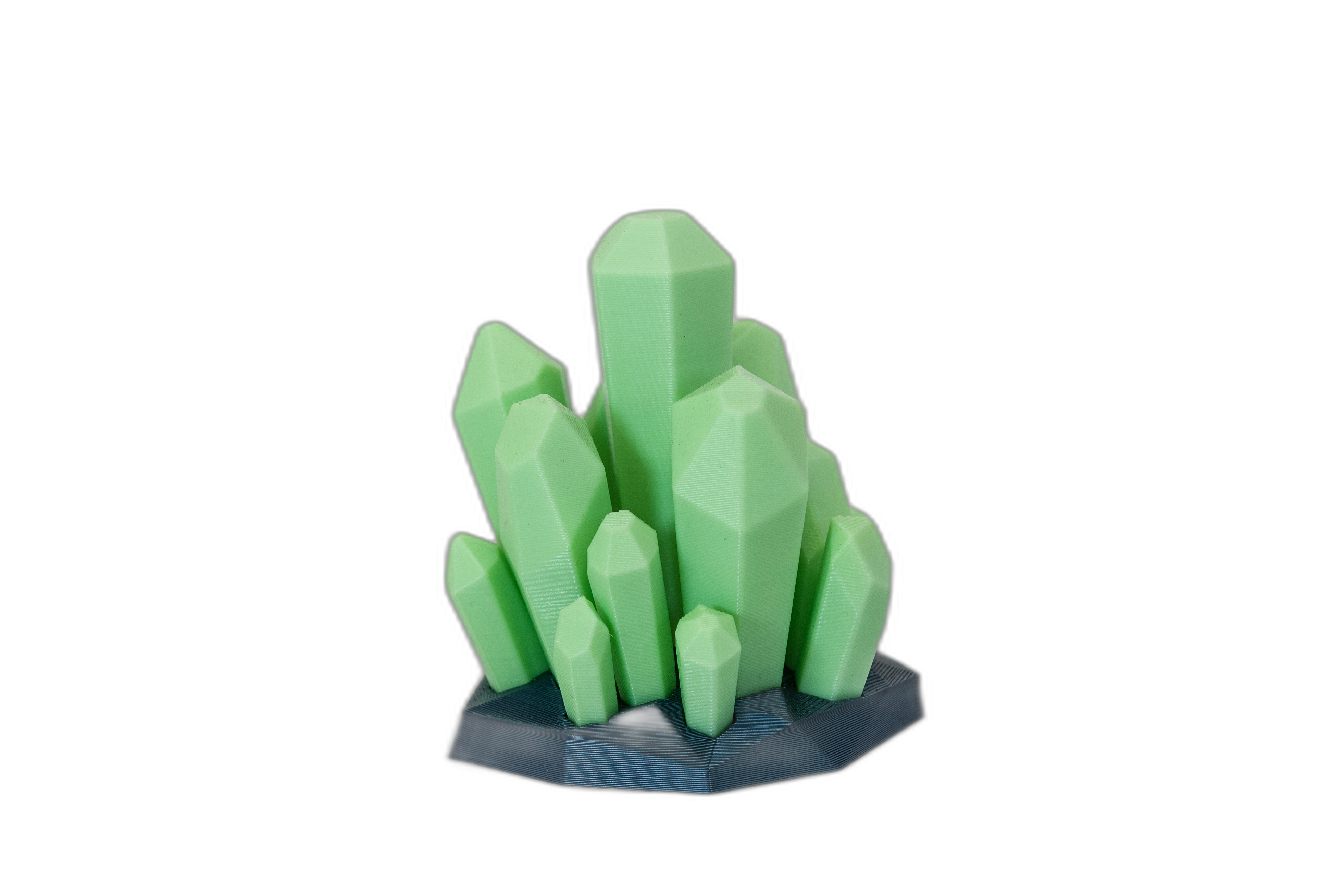 Cristale fluorescente 3D – decor strălucitor cu efect de lumină